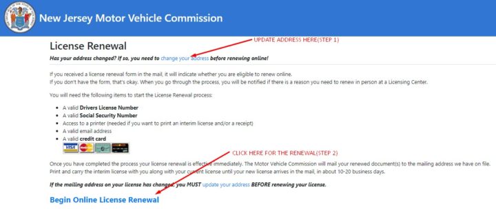 Restore and Renew NJ DMV License