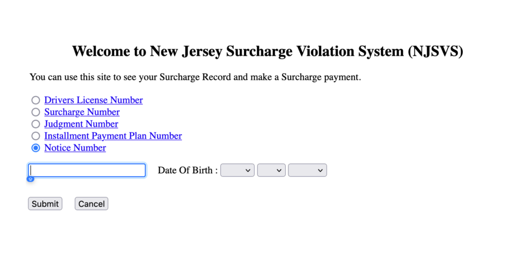 NJMCDirect: Pay NJ Traffic Tickets & Fines Online 2 pay nj surcharge